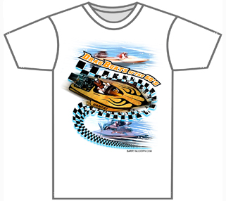 Drag Boats of the 60's T-Shirts White